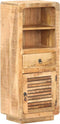 vidaXL - Hoge - kast - 45x32x110 - cm - ruw - mangohout
