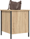 vidaXL - Opbergbankje - 40x42,5x50 - cm - bewerkt - hout - sonoma - eikenkleurig