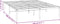 vidaXL - Bedframe - metaal - zwart - 140x190 - cm