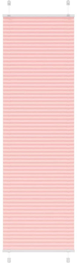 vidaXL - Plissé - rolgordijn - 60x200 - cm - stofbreedte - 59,4 - cm - polyester - roze