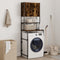 vidaXL - Wasmachinekast - 68x48,5x194 - cm - gerookt - eikenkleurig