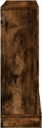 vidaXL - Haardombouw - 100x30x87,5 - cm - bewerkt - hout - gerookt - eikenkleurig