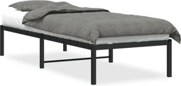 vidaXL - Bedframe - metaal - zwart - 75 - x - 190 - cm