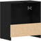 vidaXL - Wastafelmeubel - 60x33x60 - cm - spaanplaat - zwart - eikenkleurig