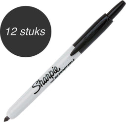 Sharpie Permanent Markers Zwart - 12 stuks