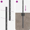 vidaXL - Schuttingpalen - 22 - stuks - U-Channel - Grijs - 140 - cm - Staal