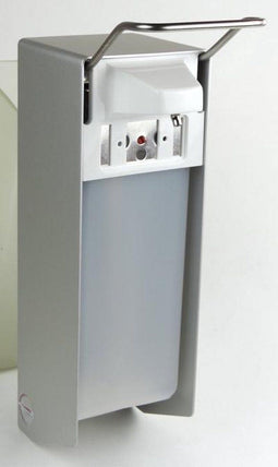 INGO-MAN Handzeepdispenser T 26 A/25, 1000 ml, Aluminium met Korte Bedieningsbeugel