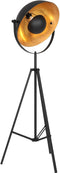 Mexlite Sunflower - vloerlamp - industrieel ontwerp - zwart - Ø 74cm - E27 - 3664ZW