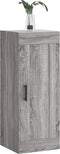 vidaXL - Wandkast - 34,5x34x90 - cm - bewerkt - hout - grijs - sonoma - eikenkleurig