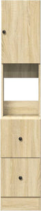 vidaXL - Keukenkast - 35x50x180 - cm - bewerkt - hout - sonoma - eikenkleurig