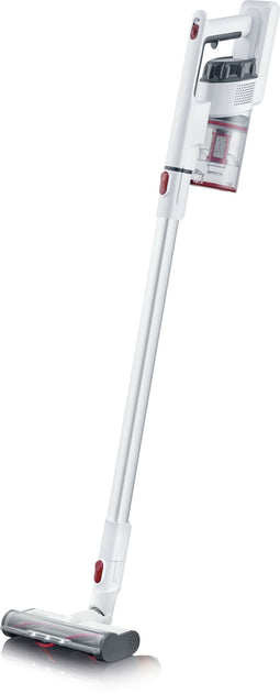 Severin HV 7152 - Steelstofzuiger 2-in-1 - 40 min looptijd 22,2V lithium-ion - Wit/Rood