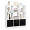 WOLTU 9-vaks Boekenkast - 3 Lades - Wit Melaminehout - 80 x 30 x 86,5 cm