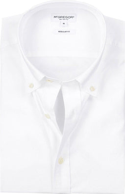 McGregor Oxford Overhemd - Regular Fit - Wit - Maat L