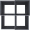 vidaXL - Tuinplanter - 80x80x60 - cm - Antraciet - Staal