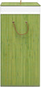 vidaXL - Wasmand - met - 1 - vak - bamboe - groen
