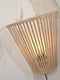 GOOD&MOJO Wandlamp Merapi - Bamboe Zwart - 30x15x30cm - Binnen Modern