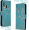 iMoshion Hoesje Geschikt voor Samsung Galaxy A20e Hoesje Met Pasjeshouder - iMoshion Design Softcase Bookcase - Goud / Blauw / Blue Graphic