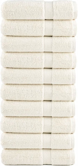 vidaXL - Handdoeken - SOLUND - 10 - st - 600 - g/m² - 50x100 - cm - crèmekleurig