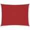 Schaduwdoek rechthoekig 2x3,5 m oxford stof rood