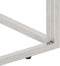 vidaXL - Wandtafel - roestvrijstaal - en - gehard - glas - zilverkleurig