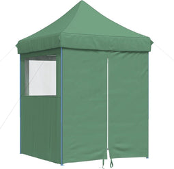 vidaXL - Partytent - inklapbaar - pop-up - met - 4 - zijwanden - groen