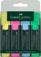Faber-Castell tekstmarkers - 4 stuks - markeerstift - FC-154804