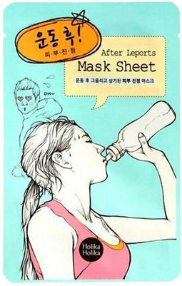 Holika Holika - Mask Sheet After Leports Refreshing And Cleansing Mask On Cotton Sheet After Physical Exertion