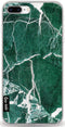 Casetastic Apple iPhone 7 Plus / 8 Plus - Softcover - Marmer - Donkergroen