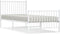 vidaXL - Bedframe - met - hoofd- - en - voeteneinde - metaal - wit - 90x200 - cm