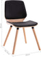 vidaXL - Eetkamerstoelen - 2 - st - kunstleer - zwart