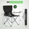 Travelhawk Campingstoel - Opvouwbaar - Set van 2 - 120KG Draagvermogen - Zwart (2 stuks)