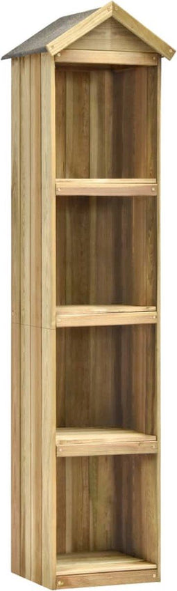 vidaXL - Tuinschuur - 36x36x163 - cm - geïmpregneerd - grenenhout