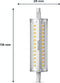 Philips LED Staaflamp R7S - Dimbaar 14 W - Wit licht (3500 K)