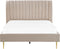 MARVILLE - Tweepersoonsbed - Beige - 140 x 200 cm - Fluweel
