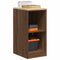 vidaXL - Garagekast - 40x51x85 - cm - massief - grenenhout - bruin - eikenkleurig