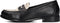 BRONX Frizo - Dames Loafers - Zilver embellishments - Zwart/White