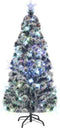 vidaXL - Kerstboom - met - LED - en - standaard - 180 - cm - glasvezel