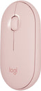 Logitech Pebble M350 - Draadloze muis - Stil klikken en scollen - Roze