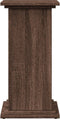 vidaXL - Sokkel - met - opbergruimte - 31x30x60 - cm - bewerkt - hout - bruin - eiken