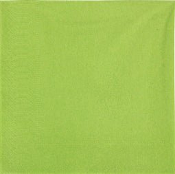 Servet | 2-laags | 33x33cm | papier | lime | 100 stuks