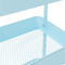 vidaXL - Opbergtrolley - 3-laags - 42x41,5x77 - cm - staal - blauw