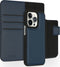 Accezz iPhone 13 Pro - Premium Leather 2 in 1 Wallet Bookcase - Uitneembare backcover - Donkerblauw