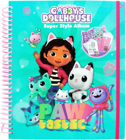 Gabby's Dollhouse Super Style Hobby Plak, Teken, Kleur en Schrijf Album - 3+
