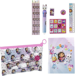 Gabby's Poppenhuis Etui met Inhoud Kleuren Pen Liniaal Puntenslijper