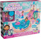 Gabby’s Poppenhuis - Kattastisch zwembad-speelset met figuren van Gabby en Meerminkat met zeemeerminstaarten die van kleur veranderen en zwembadaccessoires