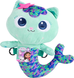 Gabby's Poppenhuis - Meerminkat - Rugtas - Pluche - Knuffel voor Kinderen - 35 cm