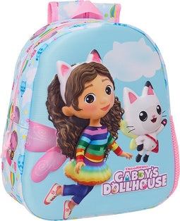 Gabby's poppenhuis Rugzak, 3D Pandy Poek - 33 x 27 x 10 cm - Polyester