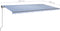 vidaXL - Luifel - automatisch - uittrekbaar - met - palen - 6x3 - m - blauw - en - wit