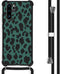 iMoshion Hoesje Geschikt voor Huawei P30 Pro Hoesje Met Koord - iMoshion Design Hoesje met Koord - Zwart / Meerkleurig / Groen / Panther Illustration