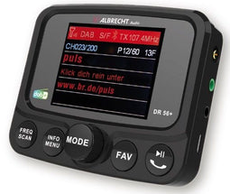 Albrecht DR 56+ - DAB+ autoradioadapter - Bluetooth handsfree - Zwart